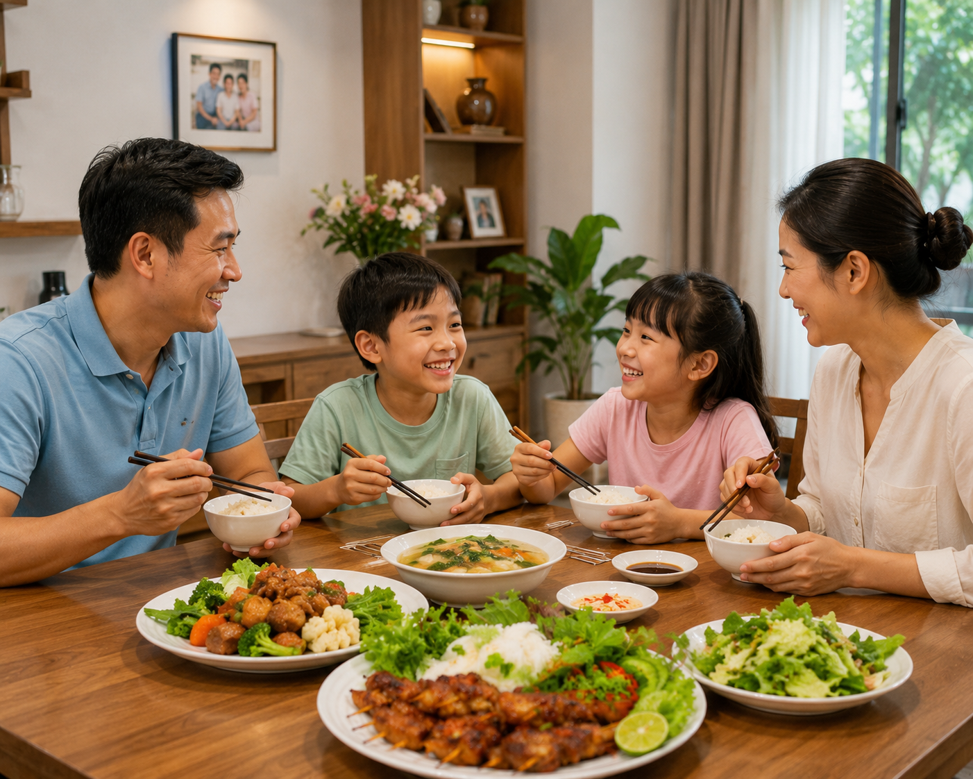 Tình yêu của ba mẹ trở thành nếp nhà